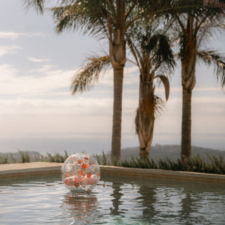 Little Dutch 3D Beach Ball - Pink Flowers