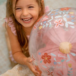 Little Dutch 3D Beach Ball - Pink Flowers