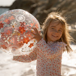 Little Dutch 3D Beach Ball - Pink Flowers