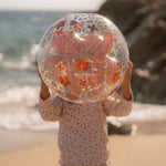 Little Dutch 3D Beach Ball - Pink Flowers