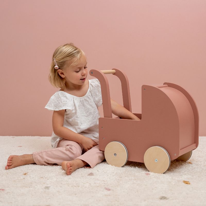 Little Dutch Wooden Doll Pram