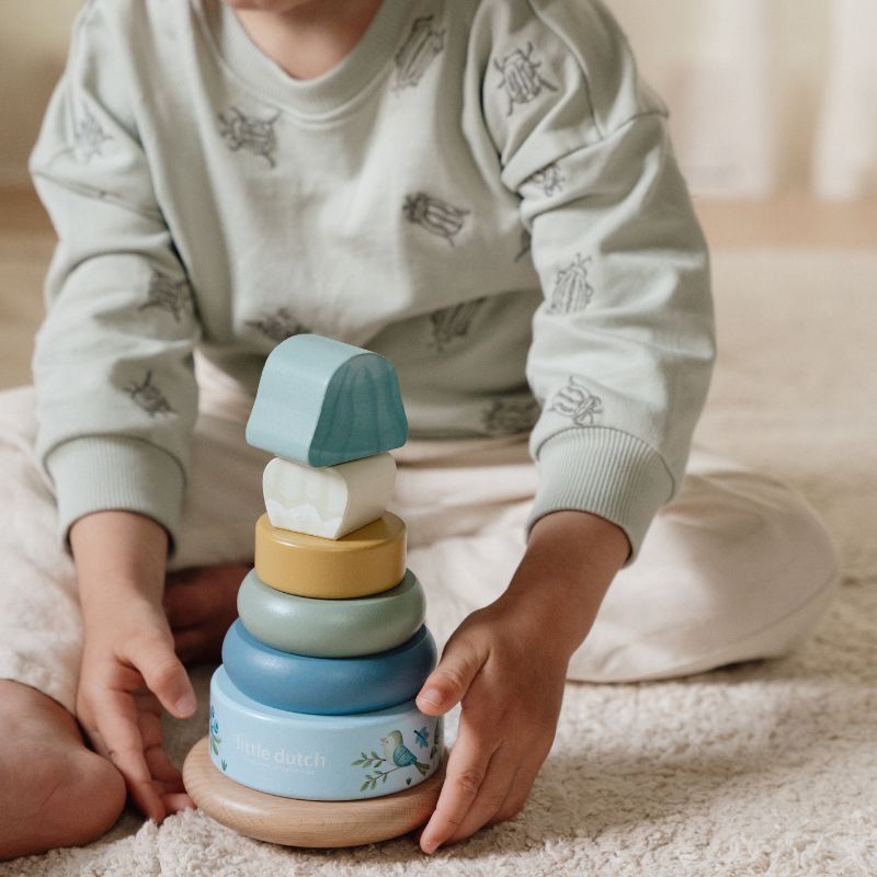Little Dutch Wooden Rocking Ring Stacker - Forest Friends