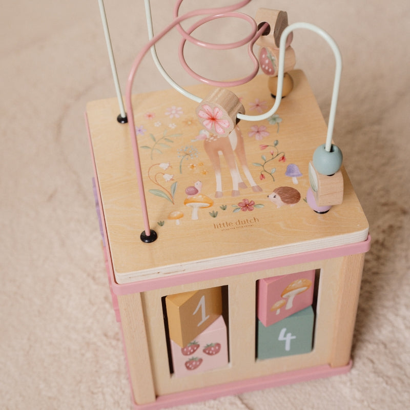 LITTLE DUTCH（リトルダッチ） アクティビティキューブ ピンク Little Dutch Activity Cube Fairy Garden – The Kid Collective Ltd