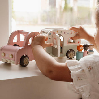 Little Dutch Toy Car with Caravan