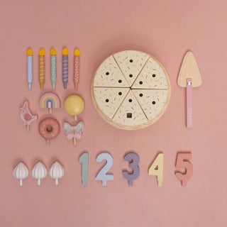 Little Dutch Wooden Birthday Cake - Pink