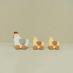 Little Dutch Pull Along Chickens
