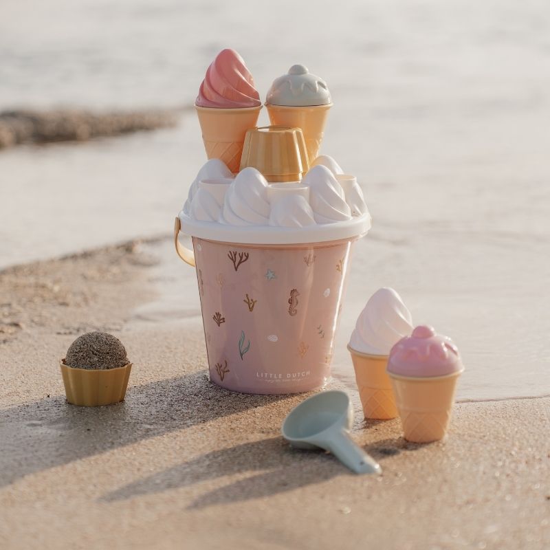 Little Dutch Ice Cream Bucket Set - Ocean Dream Pink