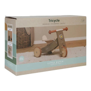 Little Dutch Wooden Tricycle  - Olive