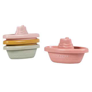Little Dutch Stackable Bath Boats Pink