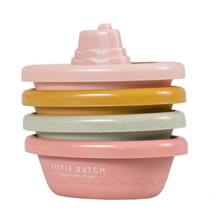 Little Dutch Stackable Bath Boats Pink