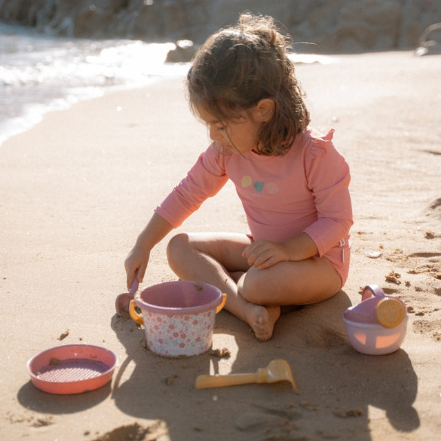 Little Dutch 5 Piece Beach Set - Pink Flowers