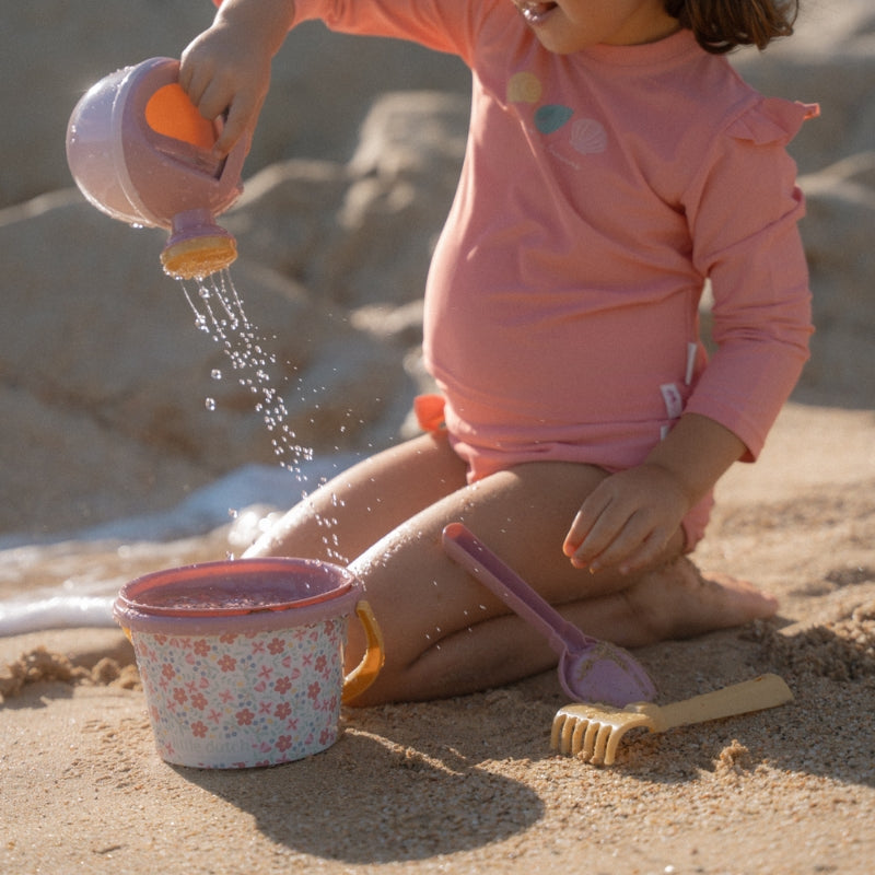 Little Dutch Beach Set - Pink Flowers
