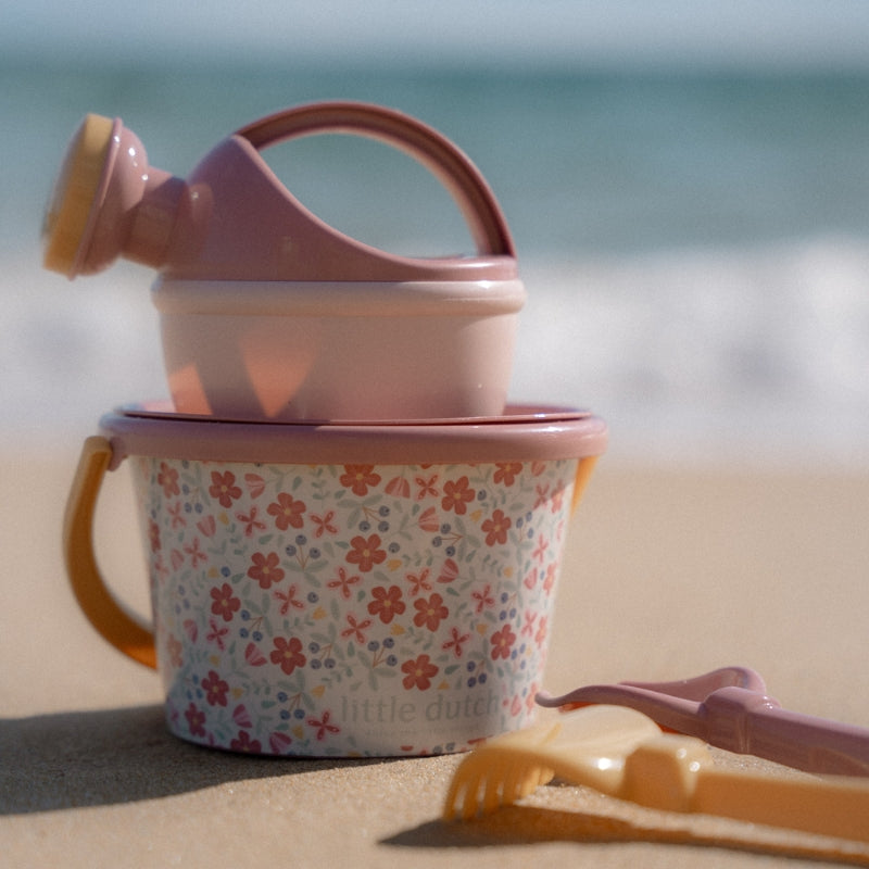 Little Dutch Beach Set - Pink Flowers