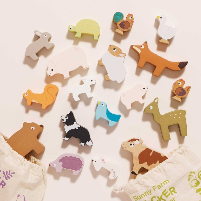 Le Toy Van Forest Stacking Animals & Bag