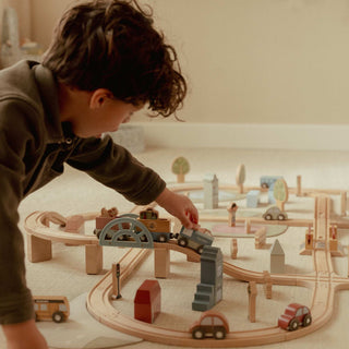 Little Dutch Wooden Train Track Set XL