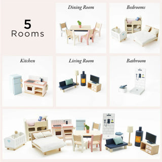 Le Toy Van Complete Dolls House Furniture Set