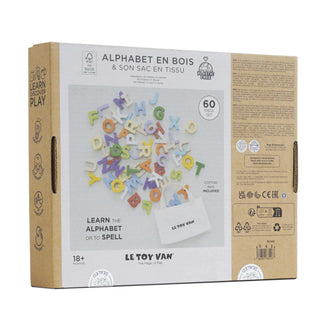 Le Toy Van Wooden Alphabet Set and Bag