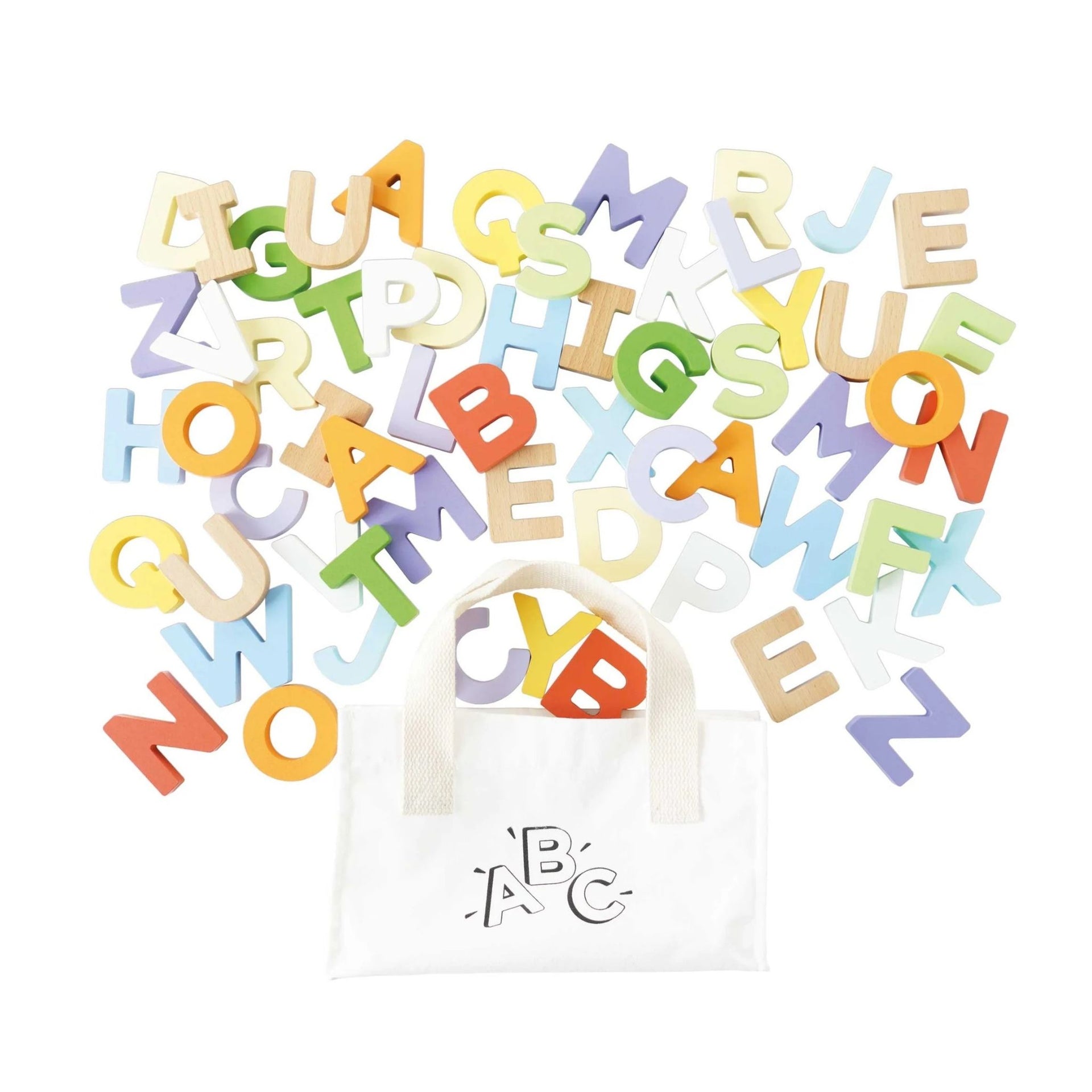 Le Toy Van Wooden Alphabet Set and Bag