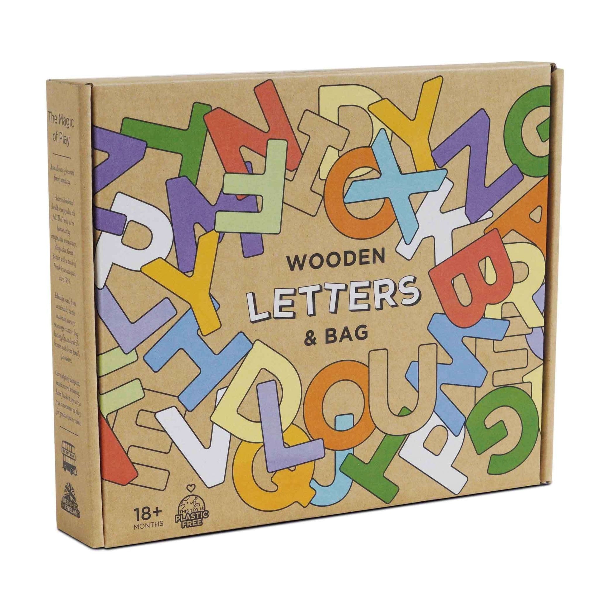 Le Toy Van Wooden Alphabet Set and Bag