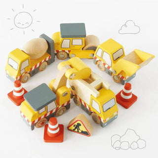 Le Toy Van Construction Vehicle Set