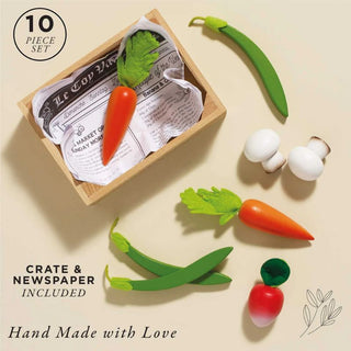 Le Toy Van Harvest Vegetables Wooden Food Crate