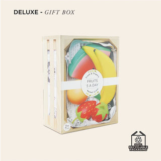 Le Toy Van Smoothie Fruits Wooden Market Crate