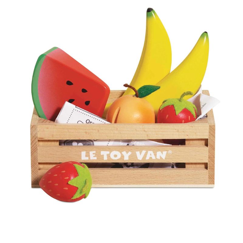 Le Toy Van Smoothie Fruits Wooden Market Crate