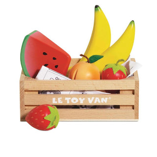 Le Toy Van Smoothie Fruits Wooden Market Crate