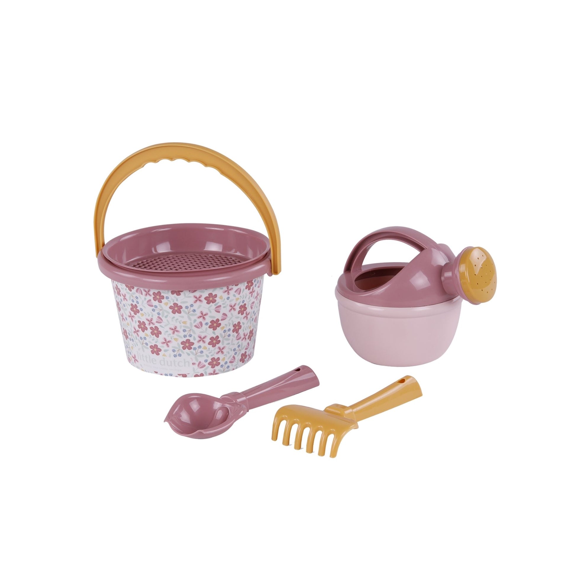 Little Dutch Beach Set - Pink Flowers