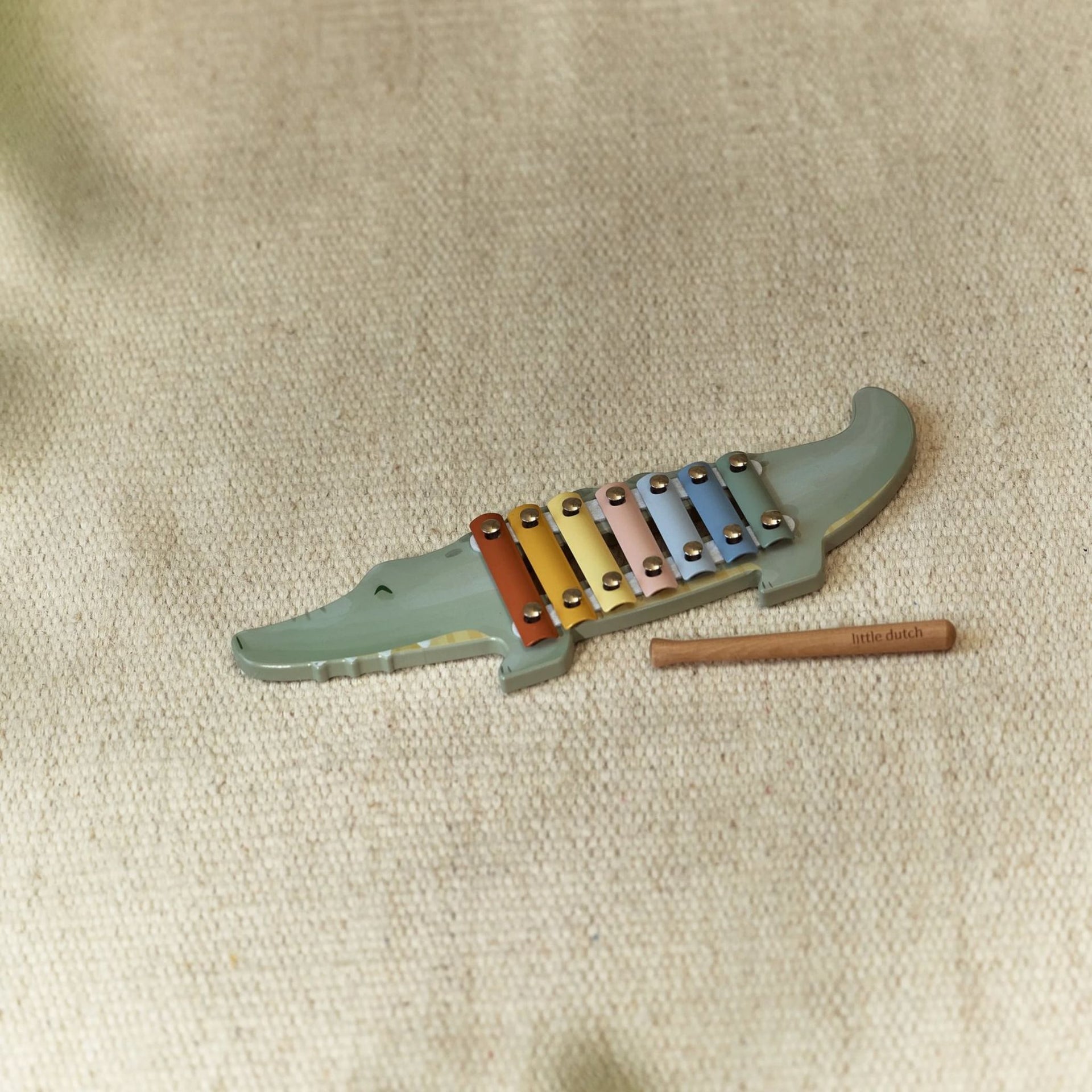 Little Dutch Crocodile Xylophone - Safari Friends