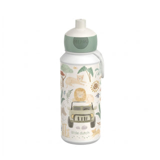 Little Dutch Drinking Bottle Pop-Up 400ml - Safari Friends