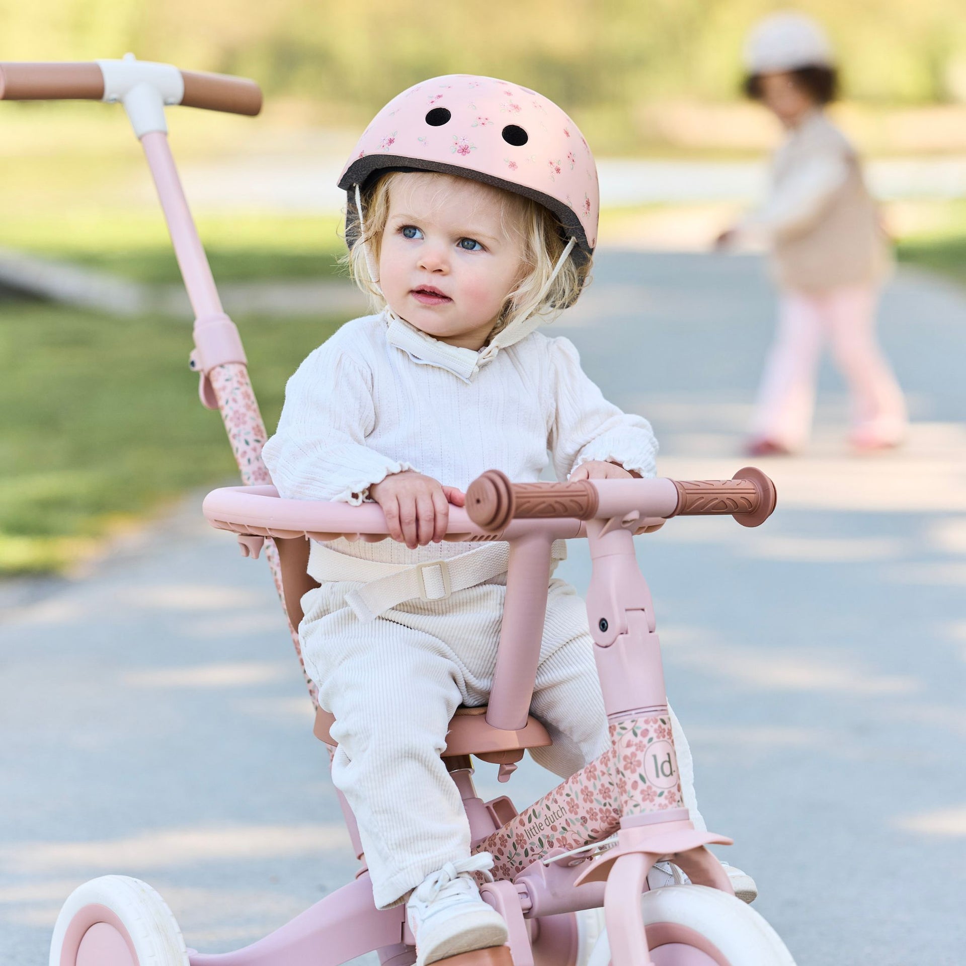 Little Dutch Helmet - Pink Fairy Floral