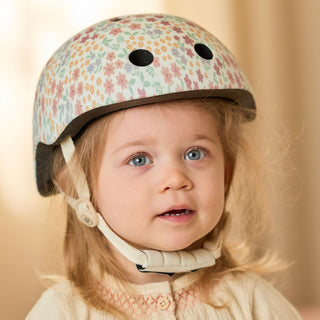 Little Dutch Helmet - Off White Sunny Flowers