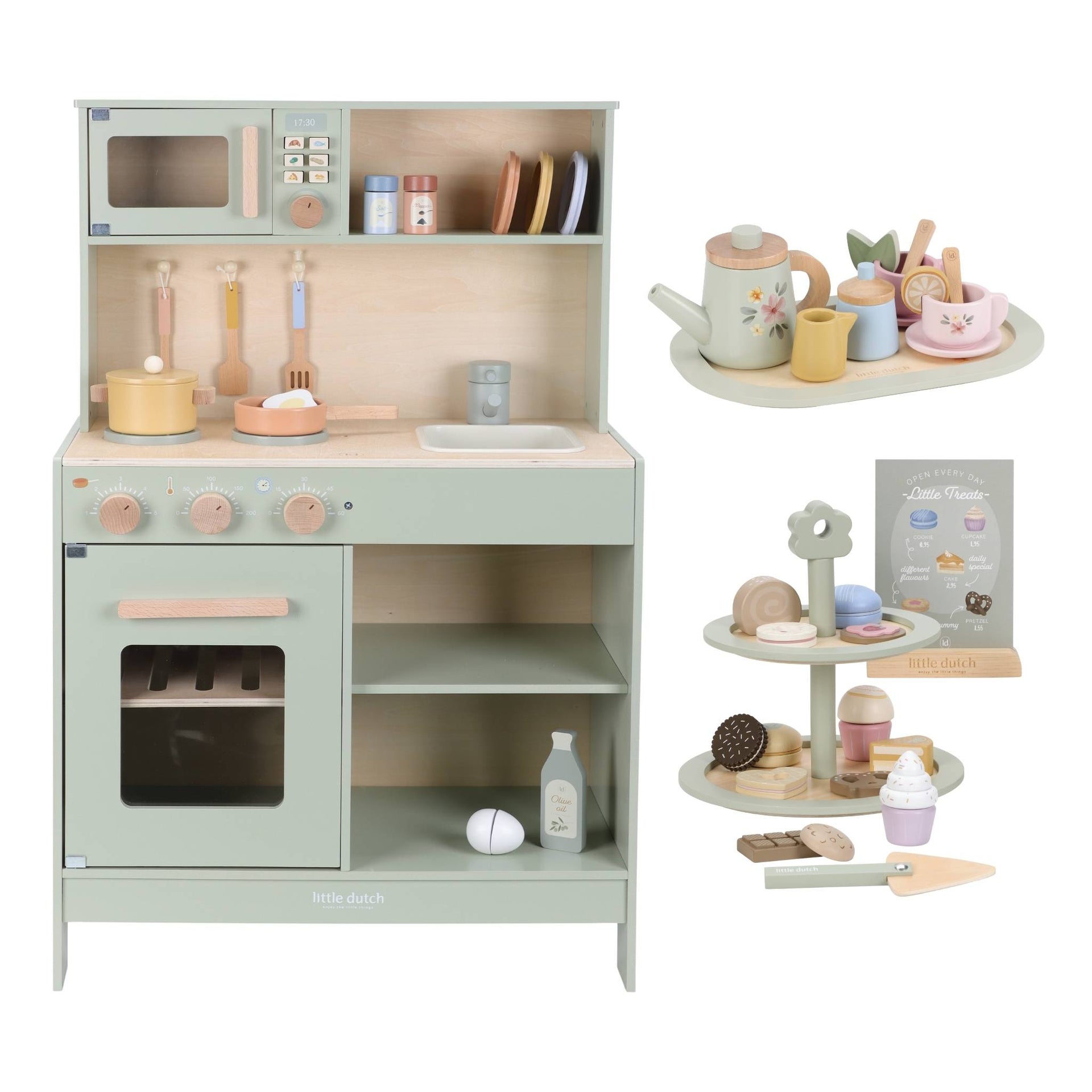Little Dutch Mint Kitchen Bundle - Tea & Cake