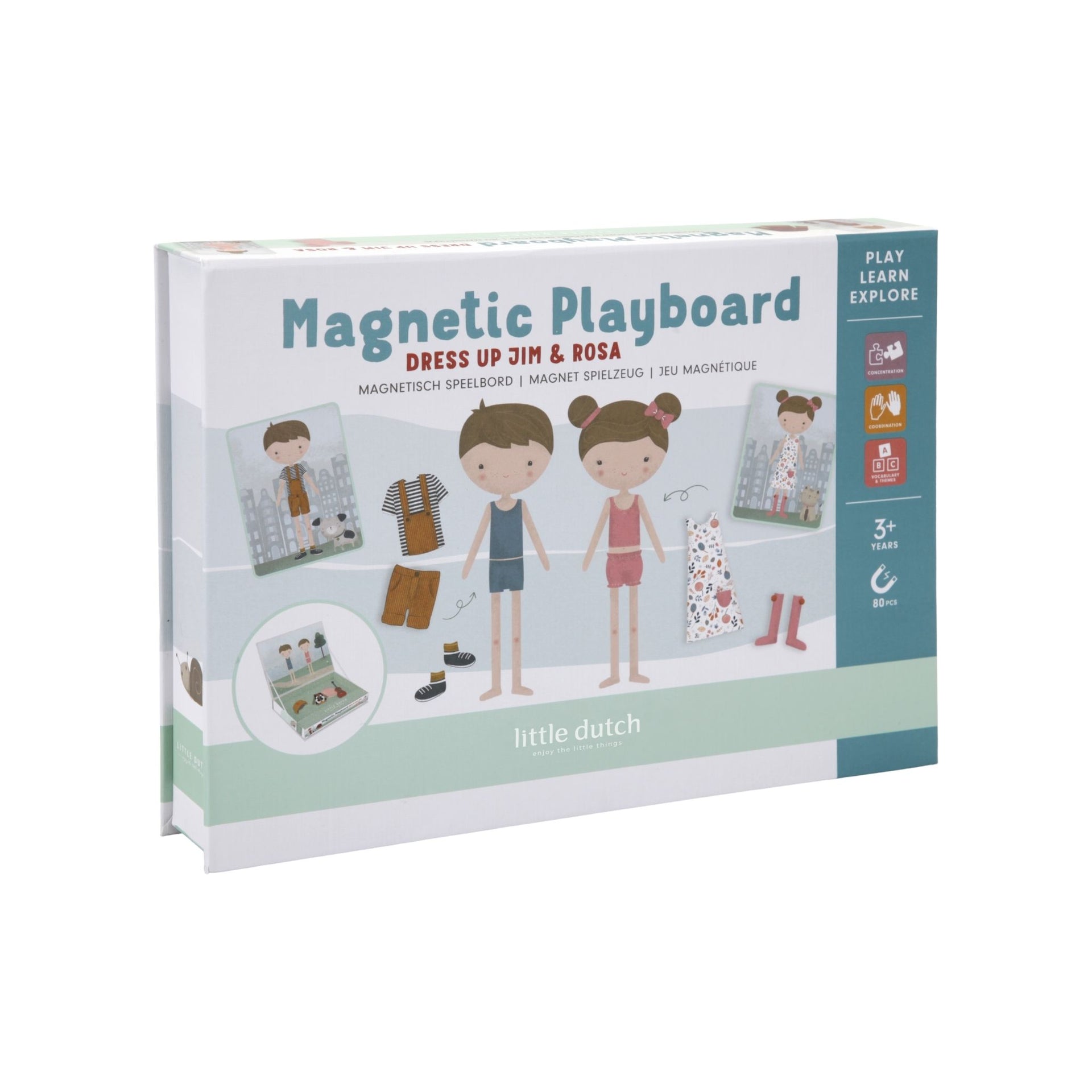 Little Dutch Magnetic Playboard - Jim & Rosa