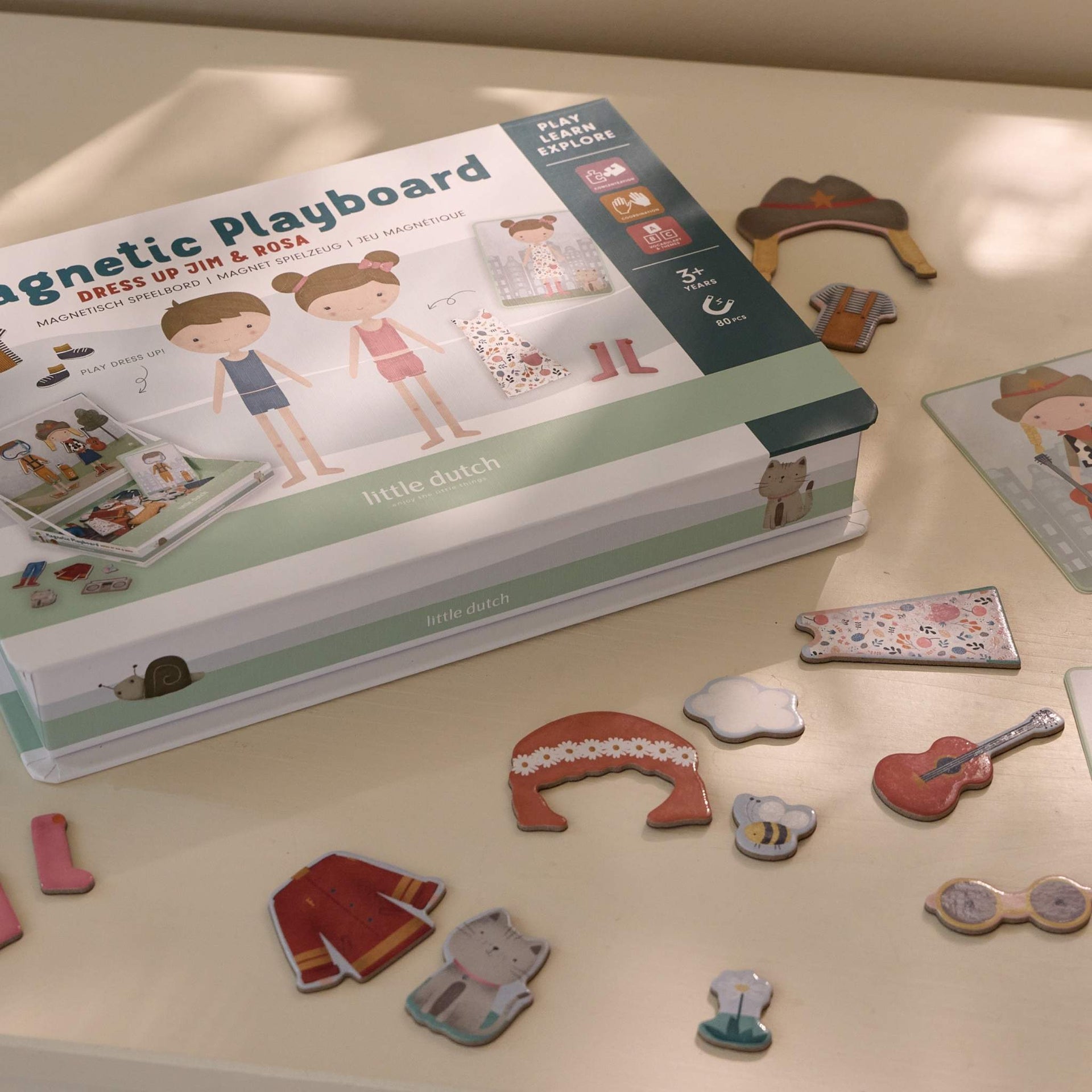 Little Dutch Magnetic Playboard - Jim & Rosa