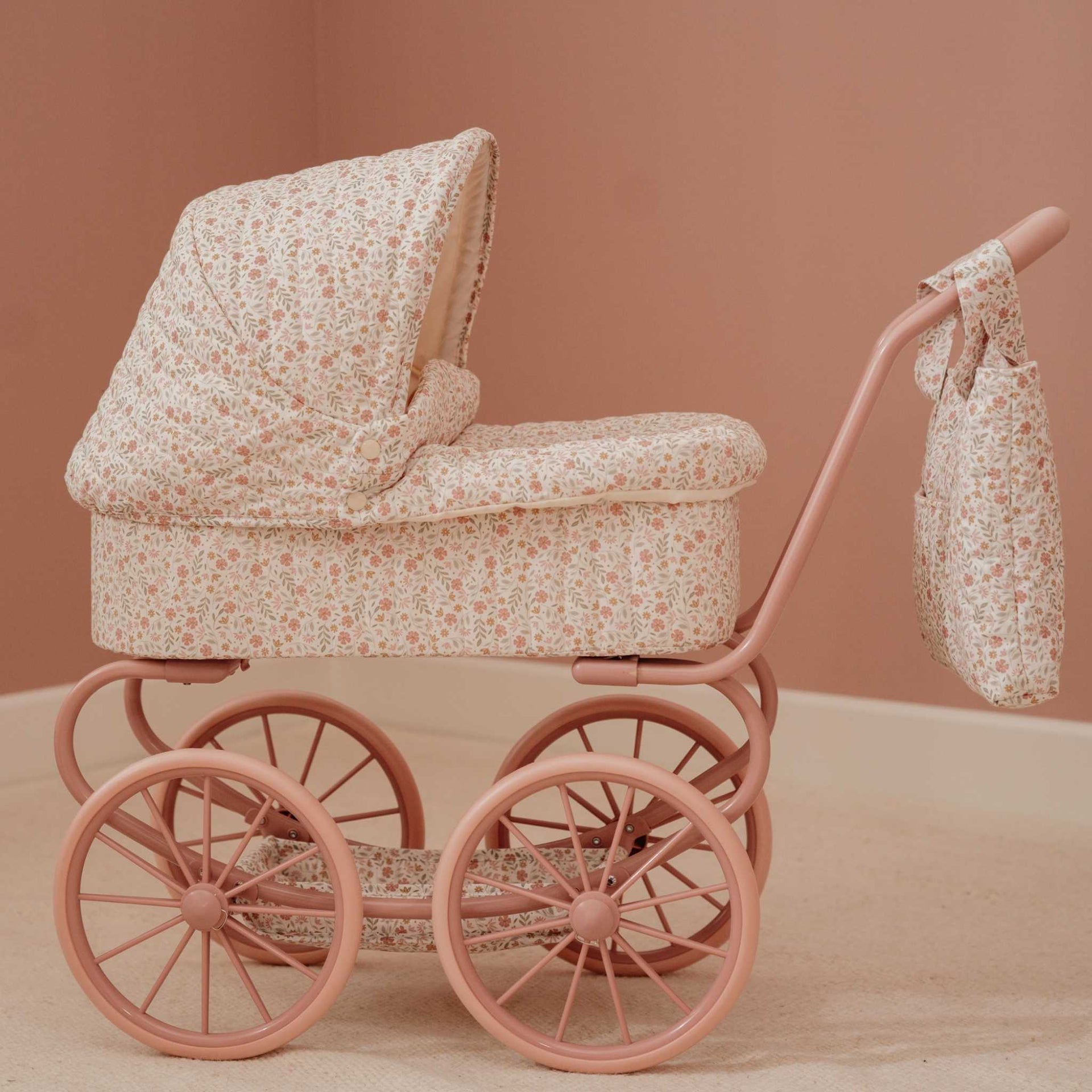 Little Dutch Metal Doll Pram - White