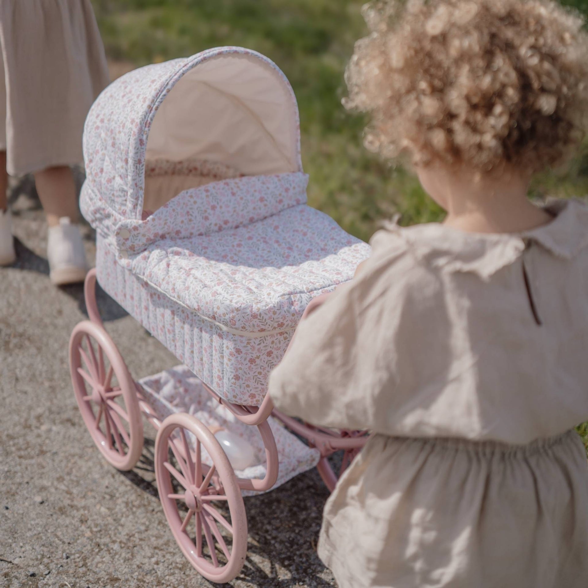 Little Dutch Metal Doll Pram - White