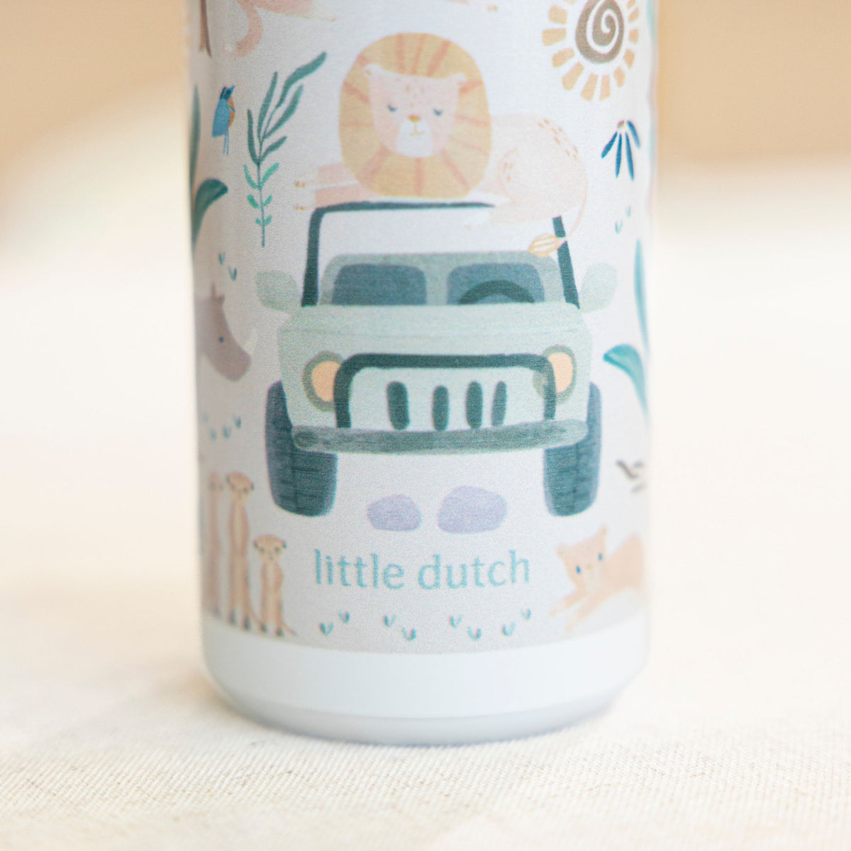 Little Dutch Drinking Bottle Pop-Up 400ml - Safari Friends