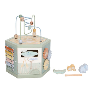 Little Dutch Wooden Activity Cube - Safari Friends
