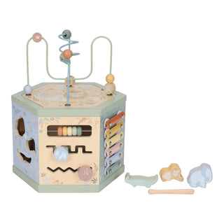 Little Dutch Wooden Activity Cube - Safari Friends