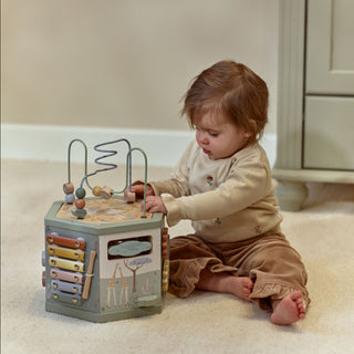 Little Dutch Wooden Activity Cube - Safari Friends