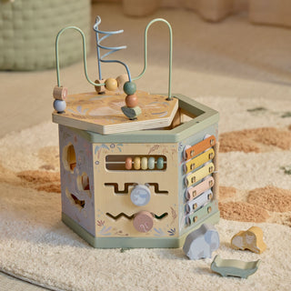 Little Dutch Wooden Activity Cube - Safari Friends