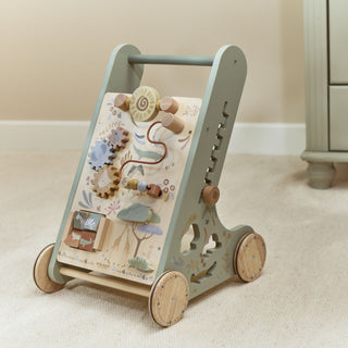 Little Dutch Wooden Baby Activity Walker - Safari Friends