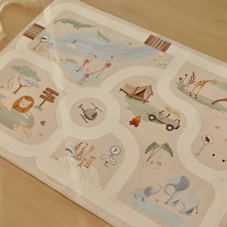 Little Dutch Car Play Mat - Safari Friends