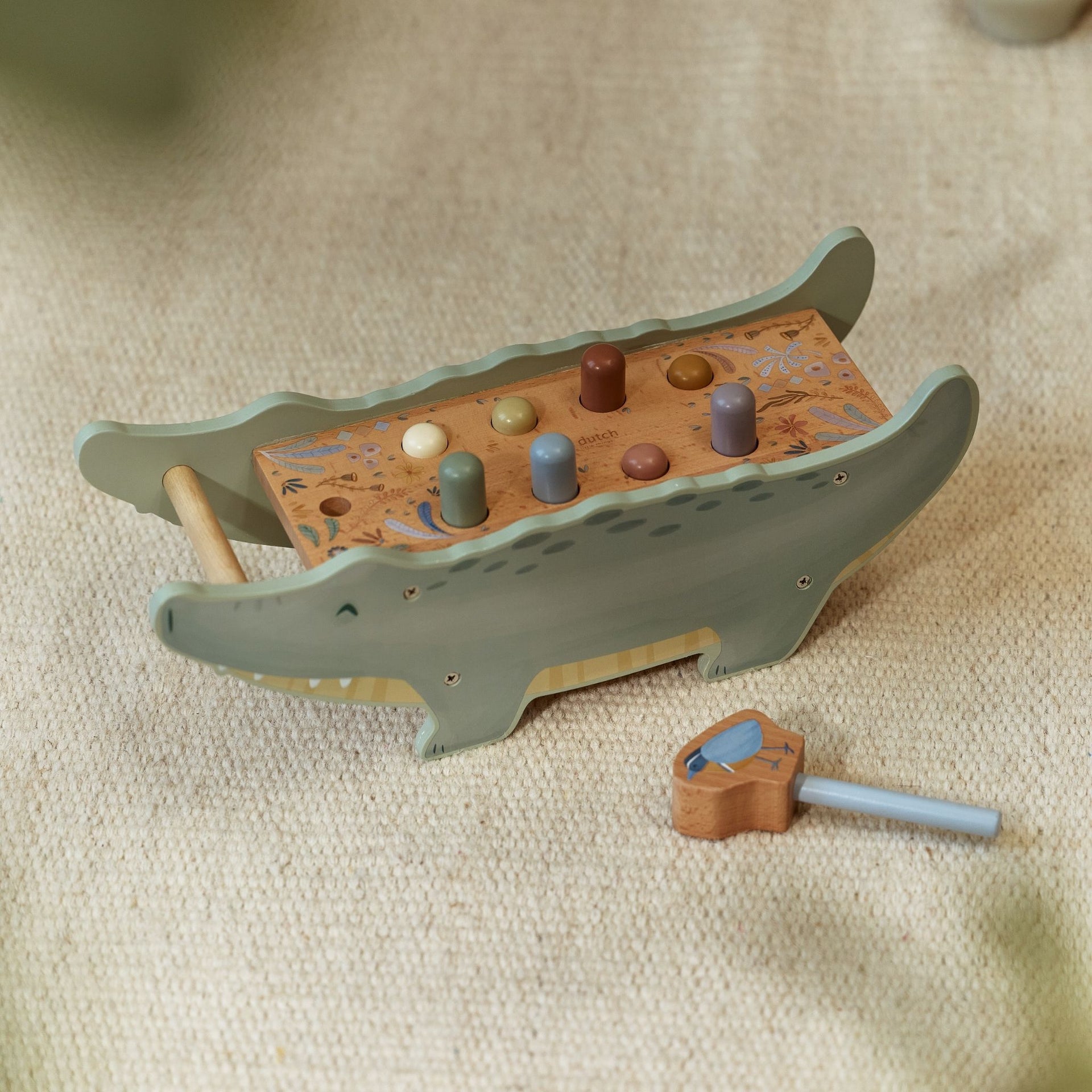 Little Dutch Wooden Hammer Bench - Safari Friends