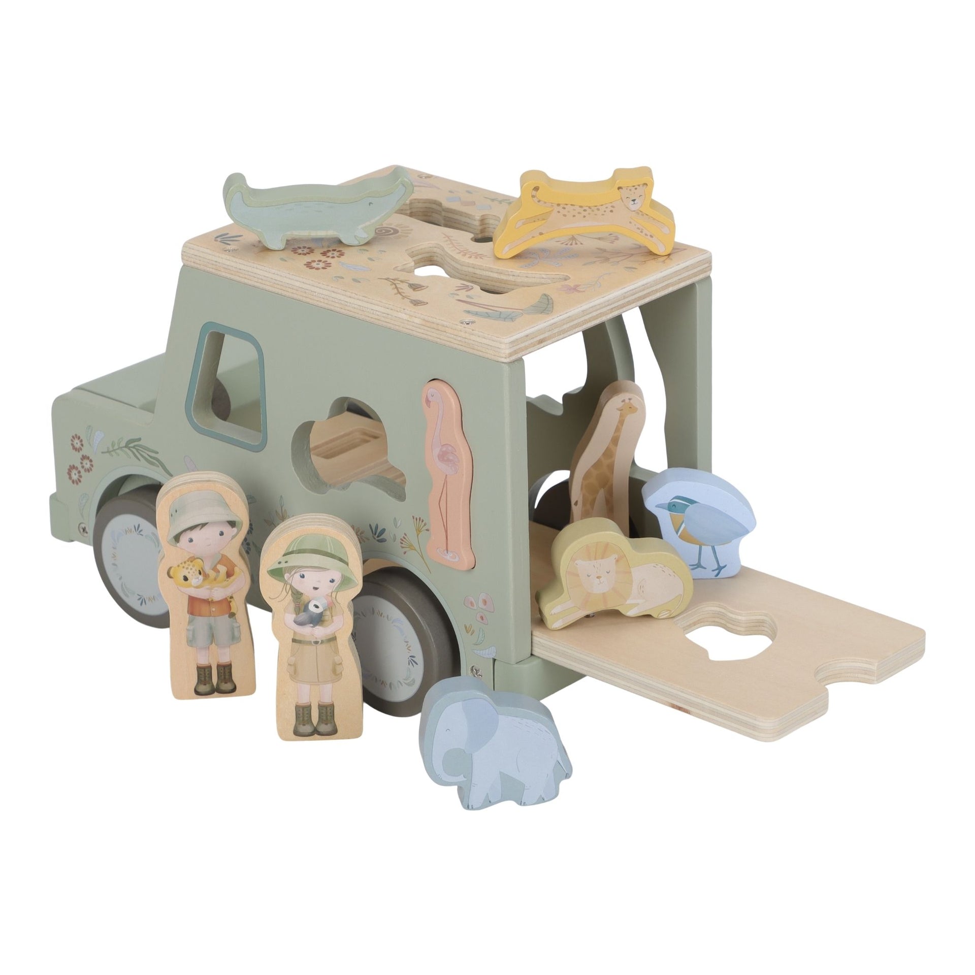 Little Dutch Shape Sorter Jeep - Safari Friends