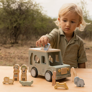 Little Dutch Shape Sorter Jeep - Safari Friends