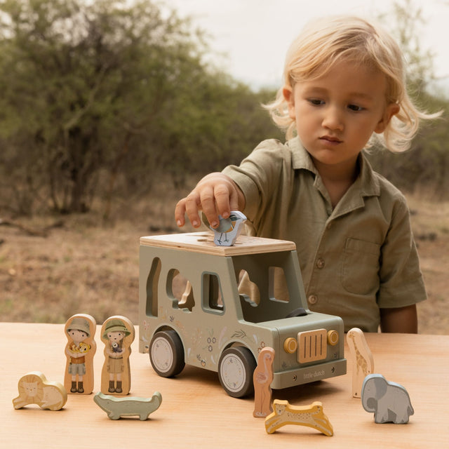 Little Dutch Shape Sorter Jeep - Safari Friends
