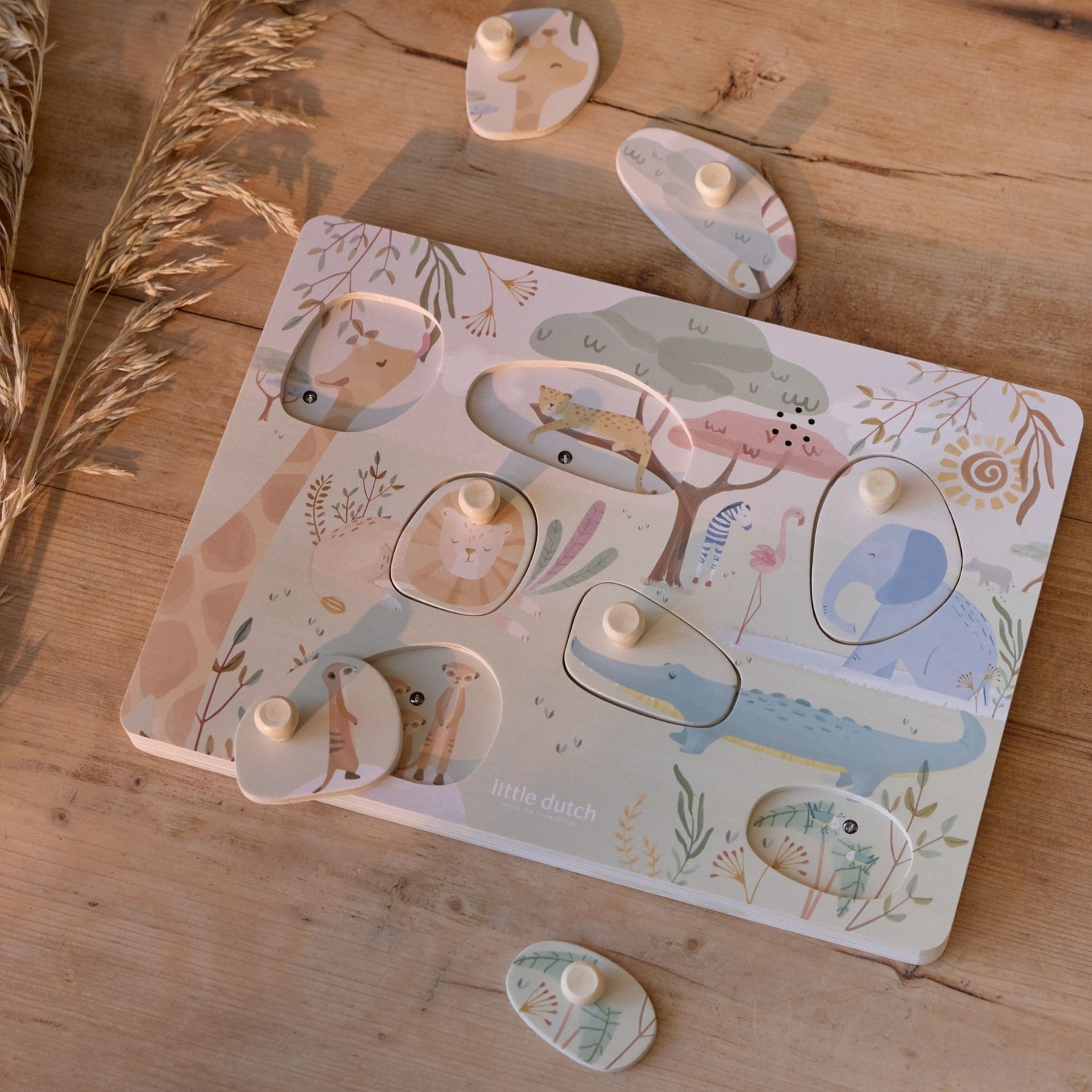 Little Dutch Sound Puzzle - Safari Friends